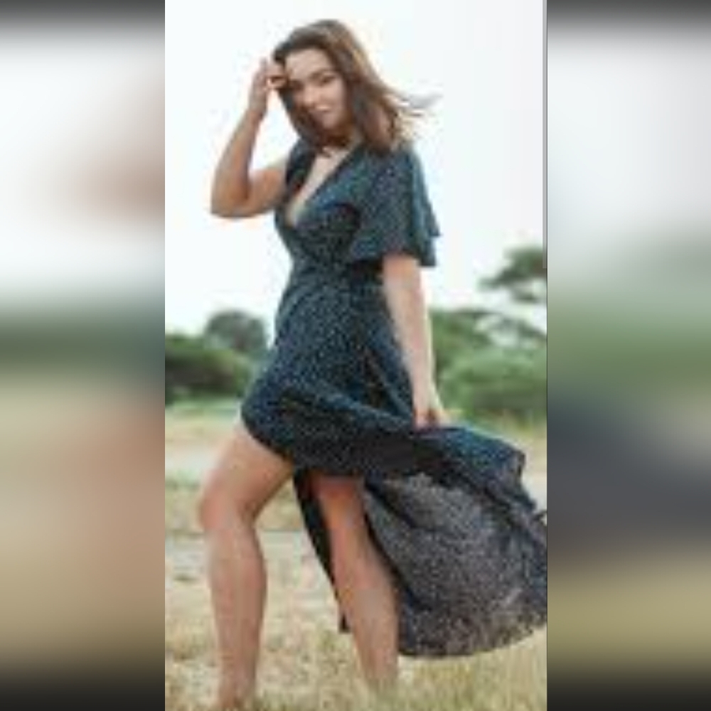 XIX Palms Wrap Dress